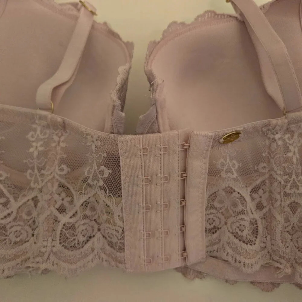 Jessica Simpson light‎ pink long line bra Size 34C